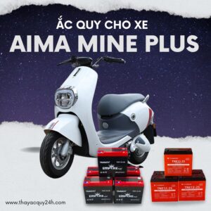 Ắc quy xe máy điện Aima Mine Plus