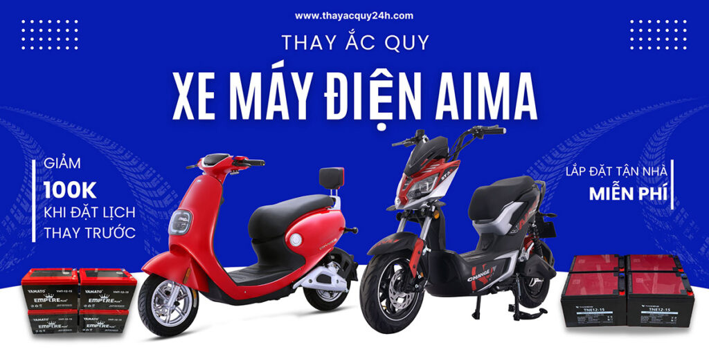 Ảnh đại diện thay ắc quy xe máy điện Aima