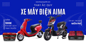 Ảnh đại diện thay ắc quy xe máy điện Aima