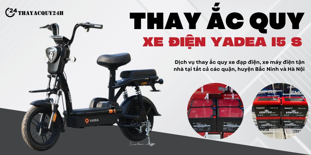 Thay ắc quy xe máy điện Yadea i5 S