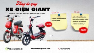 Thay ắc quy xe điện Giant