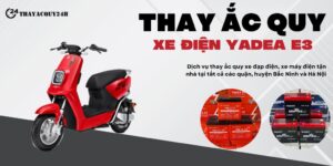 Thay ắc quy xe máy điện Yadea E3