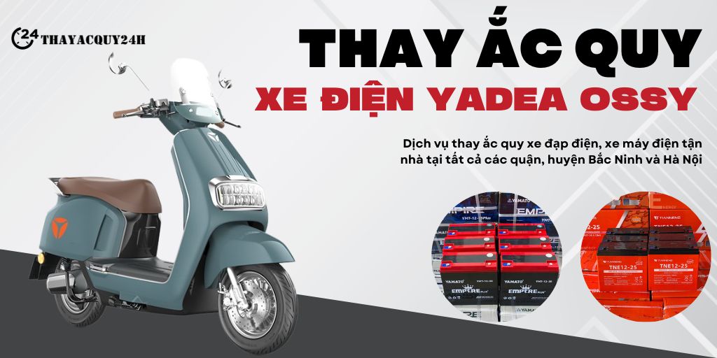 Thay ắc quy xe điện Yadea Ossy