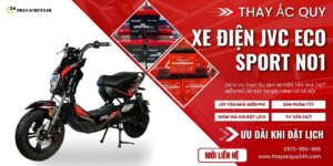 Thay ắc quy xe máy điện JVC Eco Sport No1