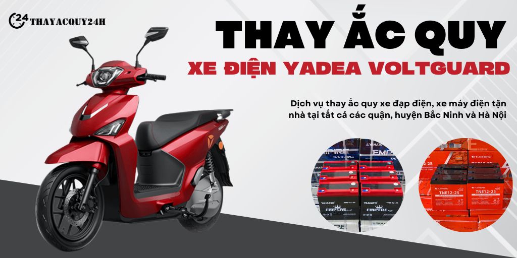 thay ắc quy xe máy điện Yadea VoltGuard