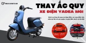 Thay ắc quy xe máy điện Yadea M6i