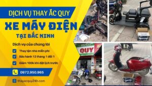 Thay ắc quy xe điện tận nhà tại Bắc Ninh