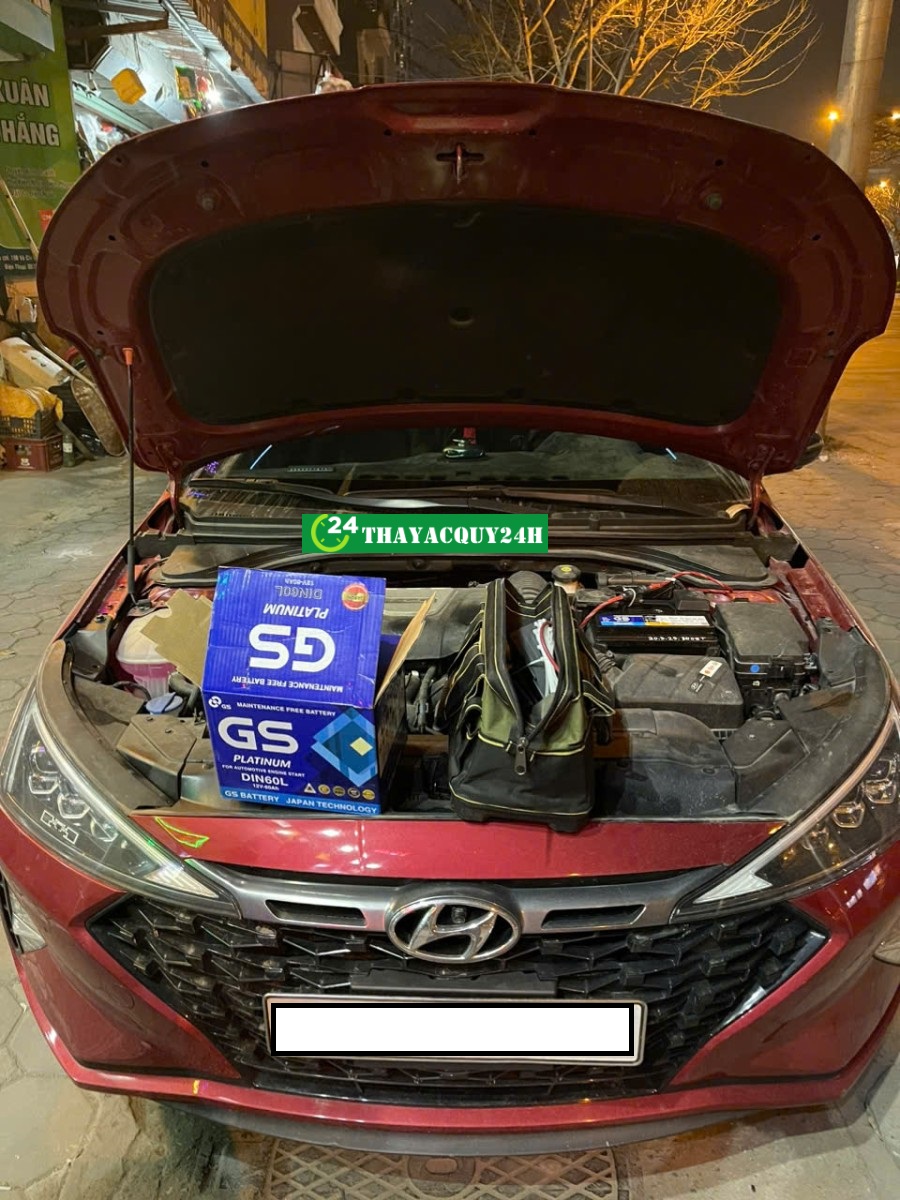 Thay Ắc Quy Ô Tô Hyundai Elantra tại chỗ